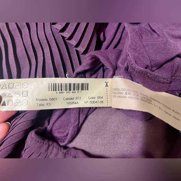 EIC MASSIMO DUTTI Purple Sleeveless Top, SZ XS - Picture 5 of 7